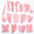 Auva Sculpt Set rose quartz gua sha and facial roller